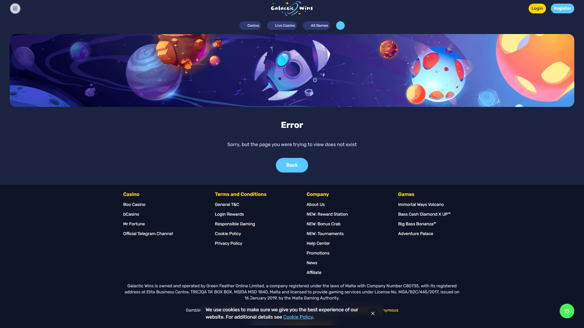 Galaxyno cashier: deposit and withdrawal options
